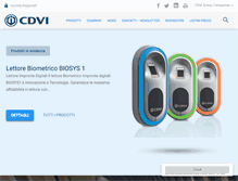Tablet Screenshot of cdvi.it