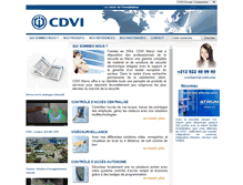 Tablet Screenshot of cdvi.ma